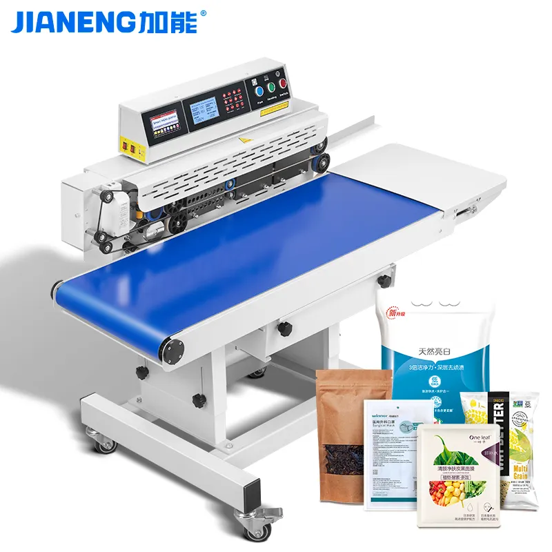 Continous Band Bag Pouch Sealing Machine with Date Coding Function