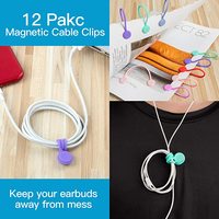 Cordon de serrage de câbles magnétique, organisation, réutilisable, 3 mètres/câble magnétique, Gadgets uniques pour la gestion des fils