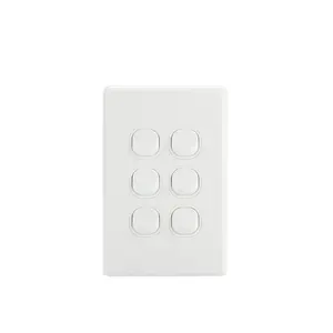 YOUU Trending Items 6 gang 2 way Electrical Light Switch