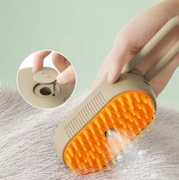 Offre Spéciale luxe 3 en 1 USB Charge Massage pour animaux de compagnie épilateur peigne outil de toilettage pour animaux de compagnie chats chiens peigne à vapeur