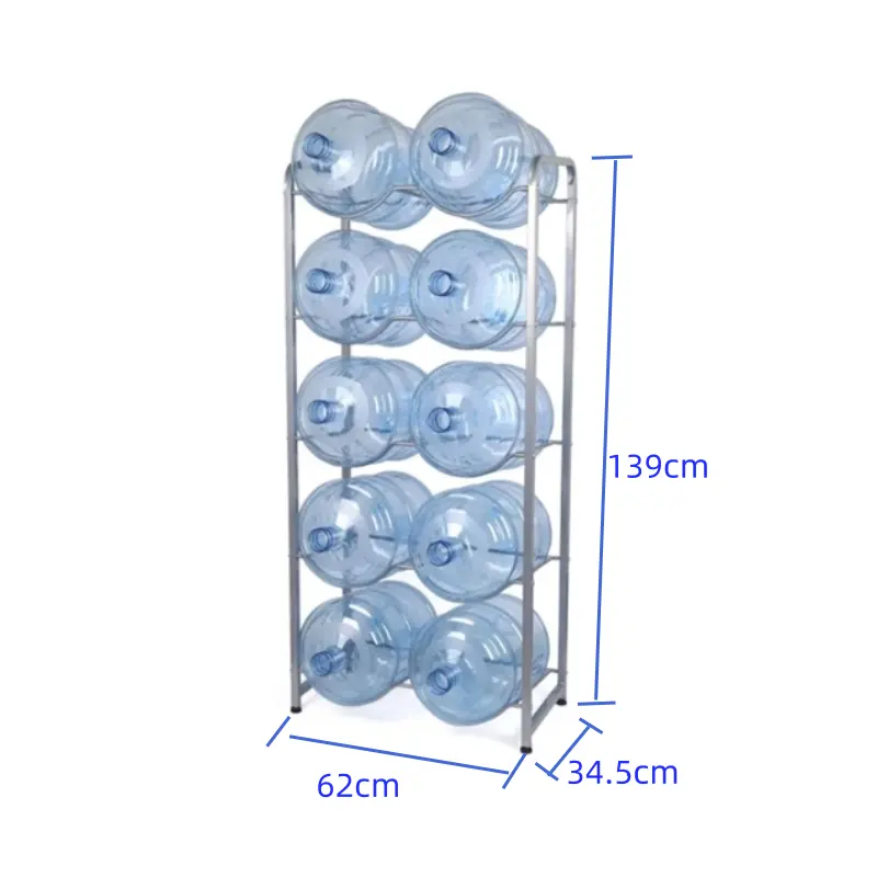 Großhandel Boden Metall 5 Gallonen Stapel Wasser flasche Krug Eimer Display Aufbewahrung ständer Halter Halterung