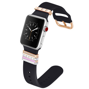 <span class=keywords><strong>Cinturino</strong></span> in Silicone Impermeabile Personalizzato per <span class=keywords><strong>Smartwatch</strong></span> 38mm-45mm con Fibbia in <span class=keywords><strong>Acciaio</strong></span> Inossidabile - Product Image 1