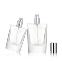 Flacon de parfum en verre personnalisé de 5 ml avec des flacons d'huile corporelle pour femmes sexy de 30 ml, vaporisateur de 10 ml, forme plate, bouchon à vis, boîte unique