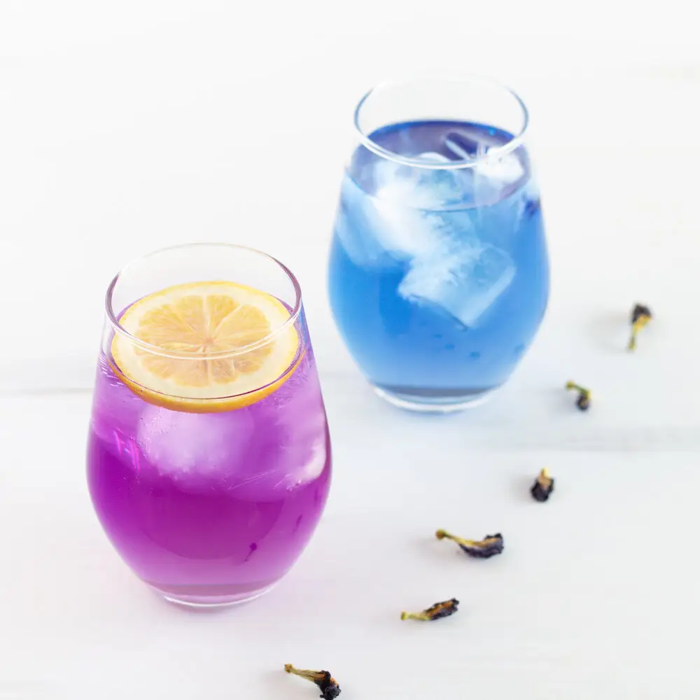 Lebensmittel zusatzstoff Färbung Reines wasser lösliches Butterfly Pea Flower Tee pulver