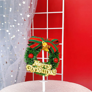 Decoraciones acrílicas 3D para pasteles navideños con diseño de miel y dulzura, corona, estrella y campana, para decorar pasteles. - Product Image 2