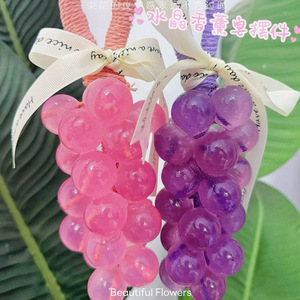 Savon en forme de grappe de raisin, ensemble cadeau d'ornements d'aromathérapie, savon artisanal, sachet décoratif - Product Image 1