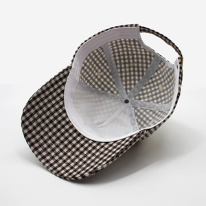 หมวกเบสบอลลายตารางหมากรุกคุณภาพสูงแบบใหม่ พร้อมโลโก้พิมพ์นูน ปรับขนาดได้ เหมาะสำหรับกิจกรรมกลางแจ้งและสตรีทแวร์ - Product Image 5