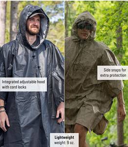 Impermeable Reutilizable con Logotipo Personalizado, Poncho de Lluvia Transpirable, Duradero y Moderno para Adultos, Ideal para <span class=keywords><strong>Viajes</strong></span> - Product Image 5
