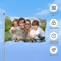 Drapeaux de soutien personnalisés pour célébrités, portraits de famille, bannières pour animaux de compagnie, drapeaux de jardin, impression gratuite de votre logo, DIY
