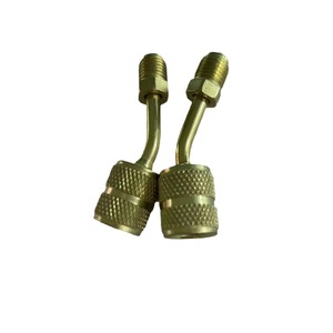 R22 To R410A <b>Adapter</b> Extended Brass Flexible Refrigerant Conversion HVAC Accessory Part YH 132 - Product Image 1