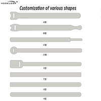 Attaches de câble réutilisables en nylon à double face auto-agrippantes dos à dos pour le regroupement de fils/gestion des câbles