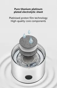 Generatore di bottiglie d'acqua alcalina portatile per auto generatore di idrogeno per apparecchi di trattamento delle acque