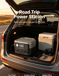 เครื่องกำเนิดไฟฟ้าพลังงานแสงอาทิตย์แบบพกพา 600W แบตเตอรี่ LiFePO4 สำรองไฟฉุกเฉิน คลื่นไซน์บริสุทธิ์ MPPT 448Wh พร้อมไฟฉาย - Product Image 6