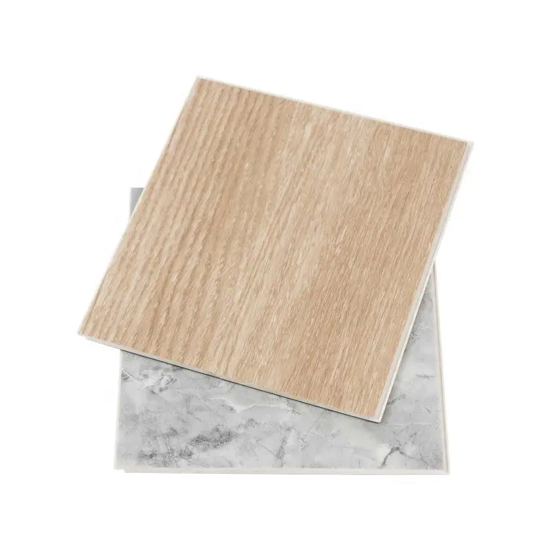 Embossed Texture Luxury Vinyl PVC Virgin Material Plastic Vinyl Tiles SPC Flooring