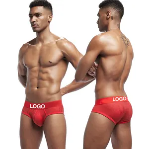 Custom Logo Sexy Underwear Jockstrap Male Boxers Briefs Mens Lingerie
