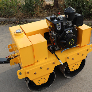 Mini Rodillo Compactador Vibratorio de Doble Tambor con Enfriamiento por Agua, Motor Changfa, Bomba Doméstica, Rodamiento Hidráulico de Alta Eficiencia - Product Image 2