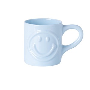 Ceramic <b>Mug</b> Smiley Face Orange Blue Green Single Cup Microwave Safe <b>Reusable</b> Gift For Breakfast Coffee Milk - Product Image 4