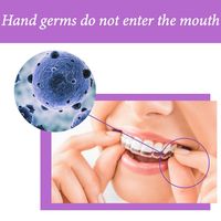 Outil de nettoyage orthodontique en ABS rose et bleu pour aligneurs dentaires – Blanchiment des dents
