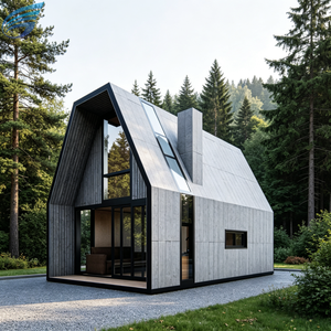 Leichtstahl-Moderne-Villa Vorgefertigtes Ferienhaus Öko-Boutique-Hotel Schlüsselfertiges Maßgeschneidertes Modulares Haus mit Schlafzimmer & Badezimmer - Product Image 1