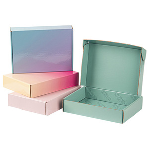Emballage imprimé écologique, boîte en carton ondulé, boîte d'expédition personnalisée, boîte en carton gaufré pour cosmétiques - Product Image 4