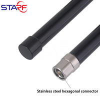 Antena Omnidireccional 4G LTE para Exteriores, Impermeable, de Fibra de Vidrio FRP y Acero Inoxidable, Conector Macho Tipo N, 700-2700Mhz, para Base