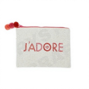 Jadore Coin Pouch Customized Seed Beaded Wallet Beautiful Mum's Gift-Girls' Hearts Design - Product Image 1
