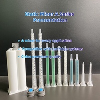 Mélangeur statique en plastique PP MAH 05-17T MA 05-17, applicateur mini pour époxy, tube de mélange, embout pour robot automobile, vis à baïonnette, adhésif 50ML