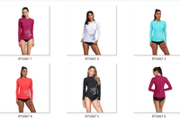 Vente Au Détail en gros Femmes Maigre Surf Porter Rash Guards UPF50 + Soleil Protéger Gilet de Natation