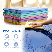 Serviette en PVA RoHS Magic Car Chamois, douce, super absorbante, 3D, sans peluches, sans rayures, tailles personnalisées, chiffon de séchage pour voiture, nettoyage automobile