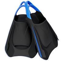 Aletas de Natación de Silicona con Logotipo Personalizado Profesional, Aletas Cortas para Buceo, Tipo Pata de Pato, Equipo de Entrenamiento de Estilo Libre