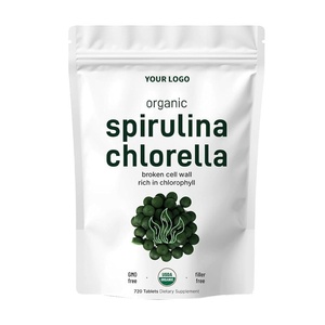 Fuhang OEM/ODM <span class=keywords><strong>100</strong></span>% органические таблетки спирулины, пищевая добавка, оптовая продажа смешанных таблеток спирулины и хлореллы - Product Image 1