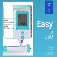 Testeur de qualité de l'eau portable de type stylo WQ-PH106, avec une classification d'étanchéité IP65 et compensation de température.