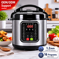 Fabricant Professionnel de Cuisinières à Pression Numériques 5L 6L 1000W avec Boîtier en Acier Inoxydable Certifié CE CB Personnalisable OEM ODM
