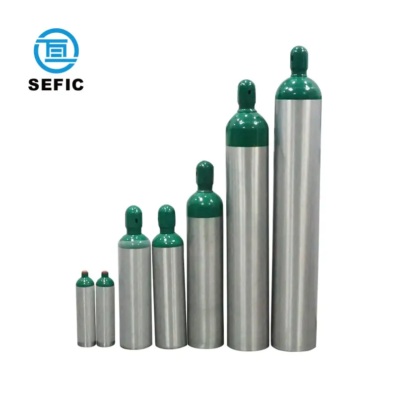 Gas Cylinder Suppliers Aluminum Oxygen Cylinder CO2 Gas Bottles Use For Medical/Industrial Peru India Brazil