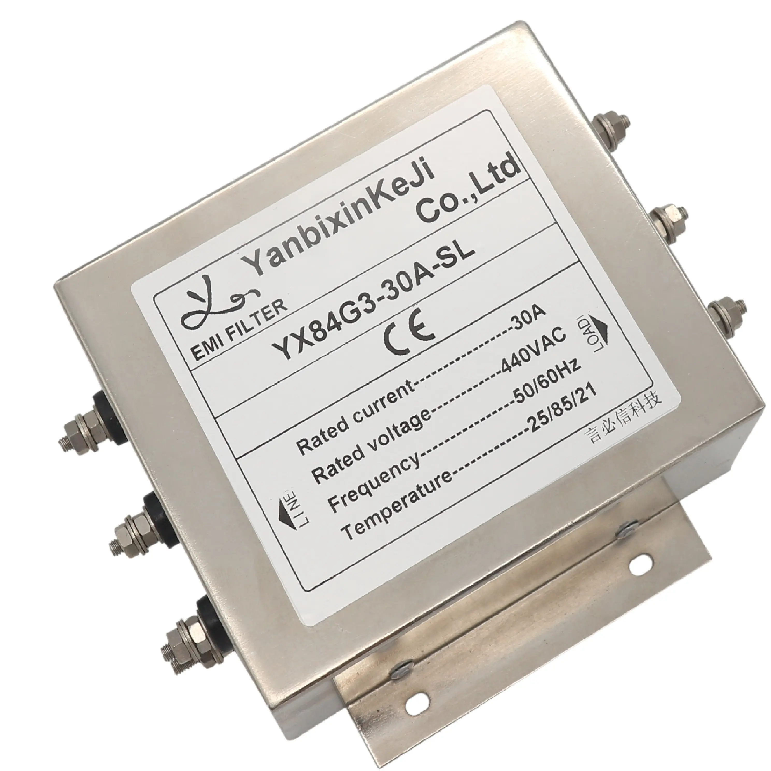 Yanbixin Manufacturer YX84G3 Filter EMC, Tiga Fase Atendali Tinggi untuk Peralatan Industri