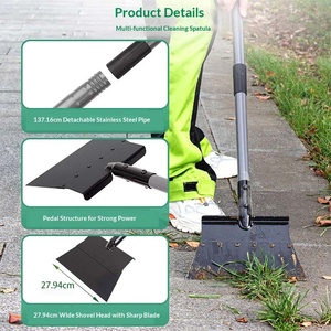 Multifunctional Detachable Stainless Steel Garden Shovel <b>Scraper</b> Ice Metal Shovel Weeding Digging Tool for Yard Lawn <b>Patio</b> - Product Image 5