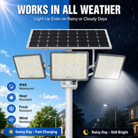 Certificado CE RoHS de Cuatro Lados 320 °   Reflector LED Solar de Gran Angular con Control de Tiempo para Encendido/Apagado Automático del Anochecer al Amanecer