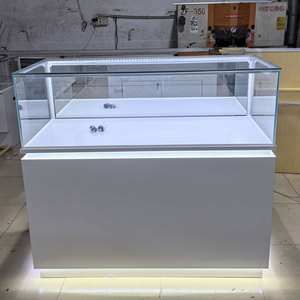 Tủ trưng bày điện thoại di động bằng kim loại tùy chỉnh, có đèn LED, mặt kính, dành cho sản phẩm điện tử, giá đỡ trưng bày điện thoại di động - Product Image 1