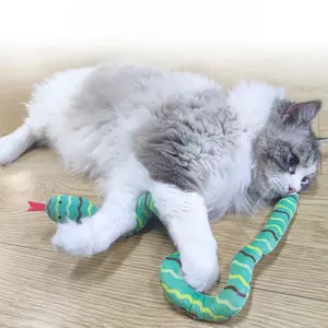 猫のためのプロモーションペット噛むおもちゃソフトスクラッチ噛むヘビのおもちゃ