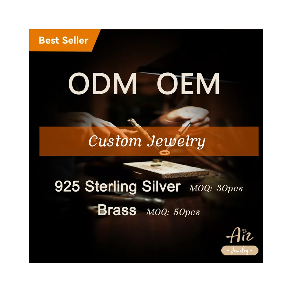 Aiz ODM S925 Custom Halskette Anhänger Logo Vergoldet Fine Fashion Schmuck Custom ize Halskette für Frauen