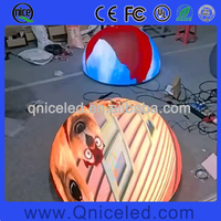 Pantalla LED Hemisférica Creativa, Pantalla LED de Media Esfera, Bola de Video 3D, Pantalla Semiesférica de 0.5m 1m 1.5m 2m 3m P1.86 P2 P2.5 P3 P4