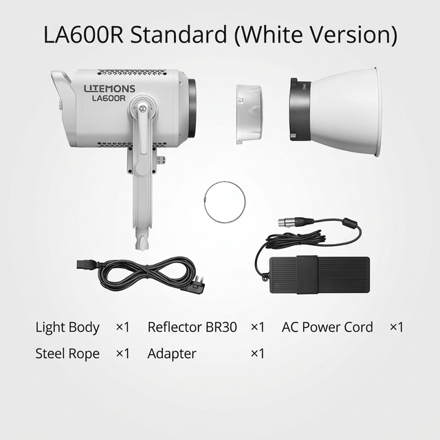 600W RGB LED Video Light for Studio Godox LITEMONS LA600R with Aluminum Alloy 14 FX & 212,500 Lux