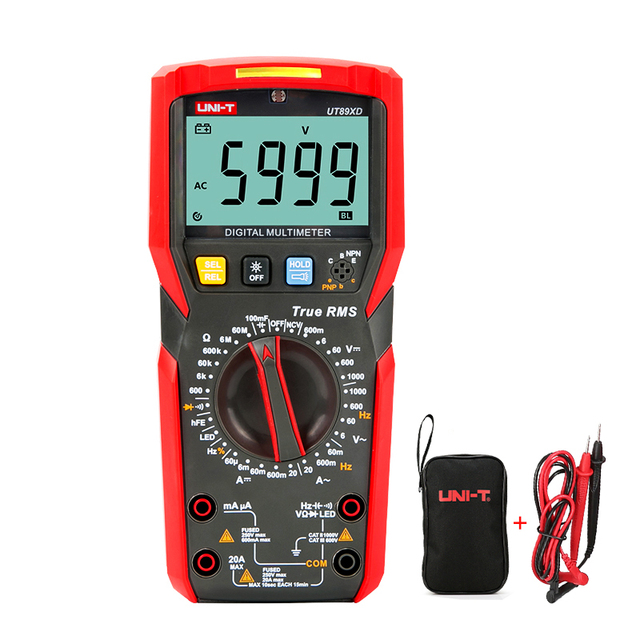 Smart Mini Handheld UT89XD 6000-Digit LED Display Multimeter Portable AC/DC Voltmeter High-Speed Electronic Measuring Instrument