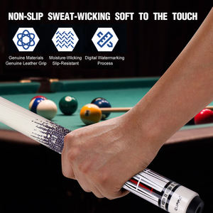 Queue de billard professionnelle CUPPA, 58 pouces, en érable canadien, poignée en cuir, embout de 12,5 mm, pour bar à domicile, club - Product Image 3