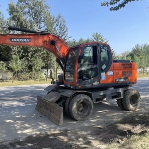 Excavatrice sur pneus hydraulique d'occasion Doosan DX150W-9C 15t, moteur d'origine en bon état - Product Image 2