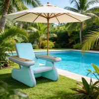 Chaise longue de luxe gonflable en PVC de qualité marine avec couleurs et logo personnalisés, garantie 3 ans pour pont de super-yacht, marque DST