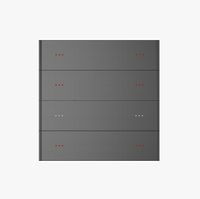 Prix d'usine Système de maison intelligente KNX/EIB 3-Gang 6 touches Panneau de commutation de scène en métal pour les solutions de maison intelligente