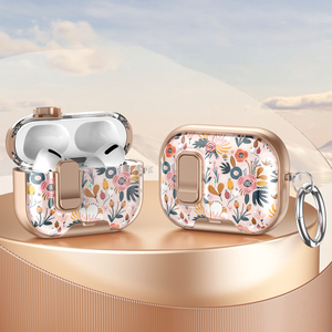 Nueva Funda personalizada compatible para <span class=keywords><strong>AirPods</strong></span> Pro 3 <span class=keywords><strong>Airpods</strong></span> 4 funda de auriculares con estampado de flores de dibujos animados para <span class=keywords><strong>AirPods</strong></span> 4 funda de auriculares - Product Image 4