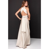 Robe longue en mousseline de soie multi-positions avec fermetures éclair, convertible, style cache-cœur, inspirée de Bounty, Twix, Mars, Snickers, Milky Way
