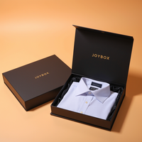 Boîte en papier kraft écologique JoyBox, logo personnalisé, pliable, emballage pour vêtements, impression à l'encre de soja